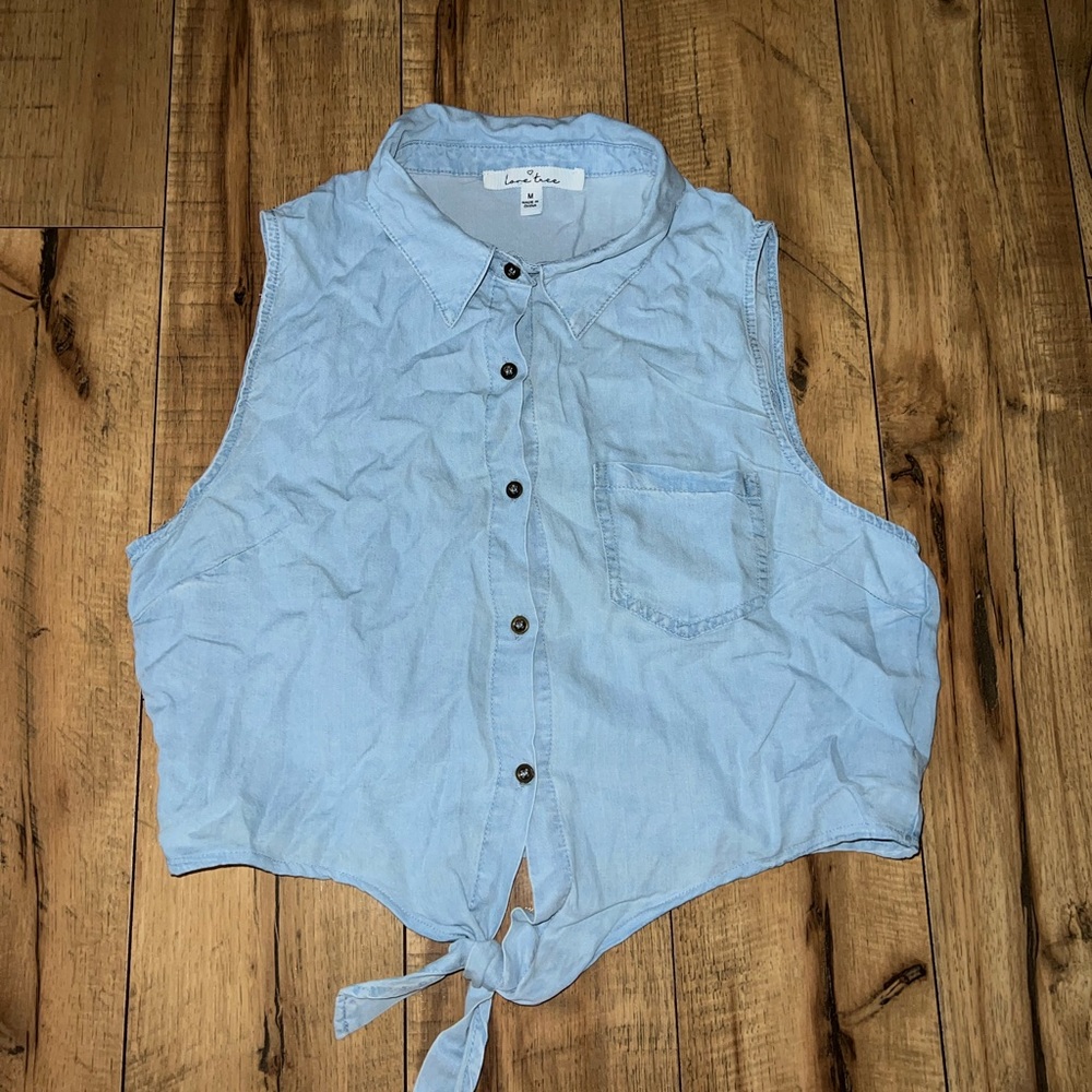 light blue top